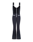 Quilted Velvet Ski Overall - Noir