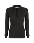 Contour Merino Mid Layer Top - Black