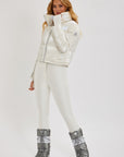 Slalom Ski Pants - Snow Sparkle White