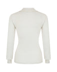 Contour Merino Mid Layer Top - Cream