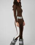 Racer Stripe Base Layer Set - Chocolate