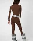 Racer Stripe Base Layer Set - Chocolate