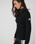 Contour Merino Mid Layer Top - Black