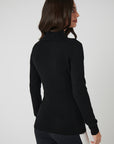 Contour Merino Mid Layer Top - Black
