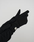 Cashmere Cable Gloves - Black