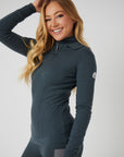 Contour Merino Mid Layer Top - Anthracite