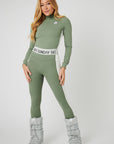 Racer Stripe Base Layer Set - Sage