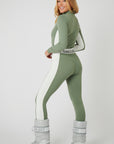 Racer Stripe Base Layer Set - Sage