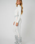 Racer Stripe Base Layer Set - White