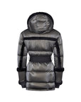 Shearling Pioneer Puffer Ski Jacket - Charcoal Black