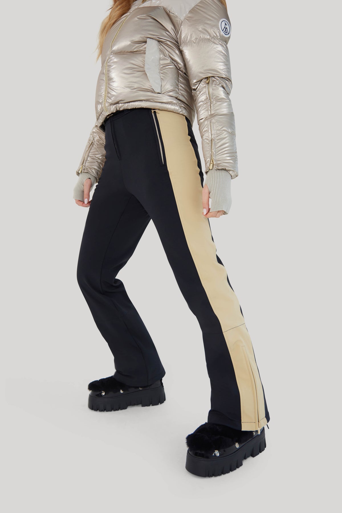 Stripe Perfect Pant Camel