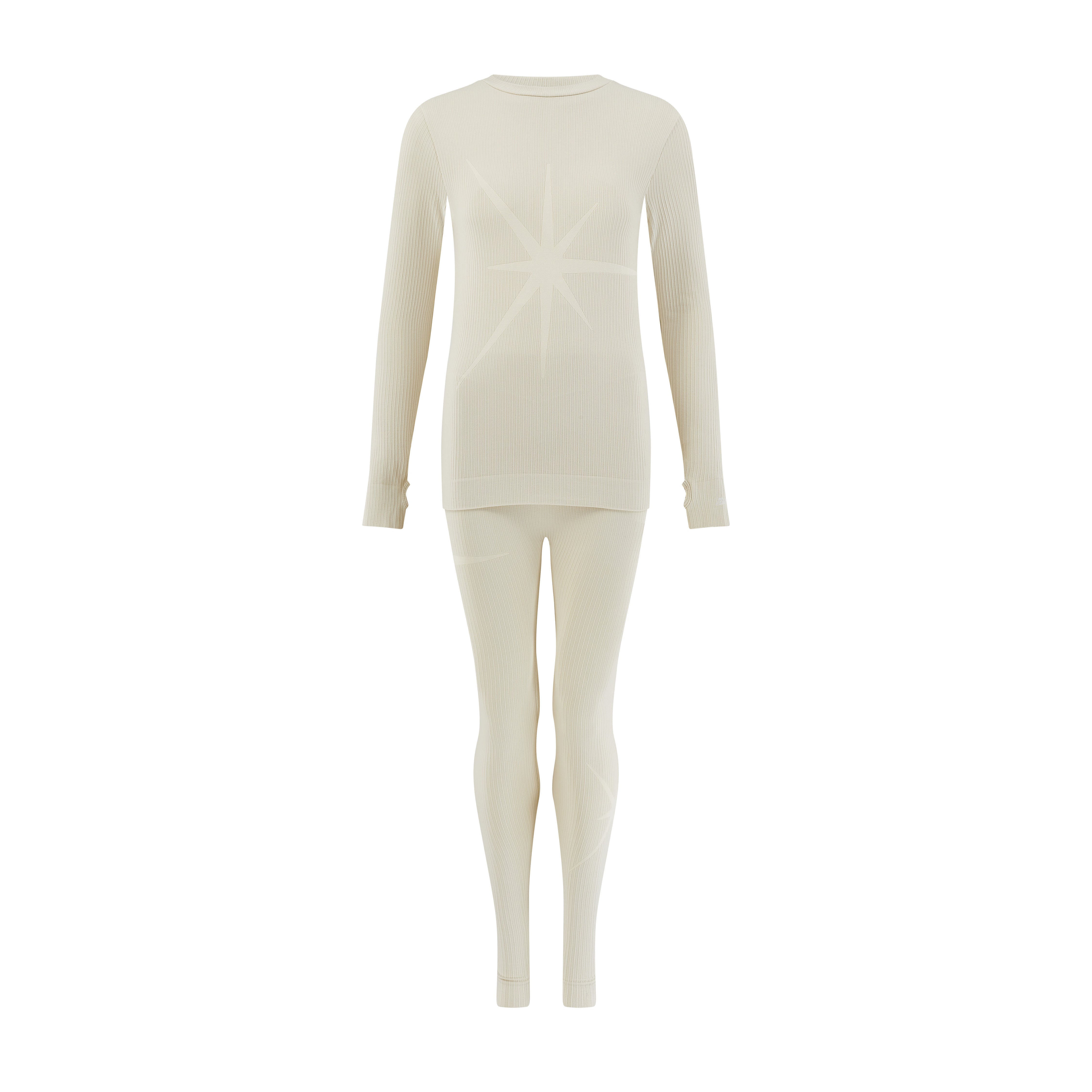 Ribbed Base Layer Set - Cream – My Sunday Ski