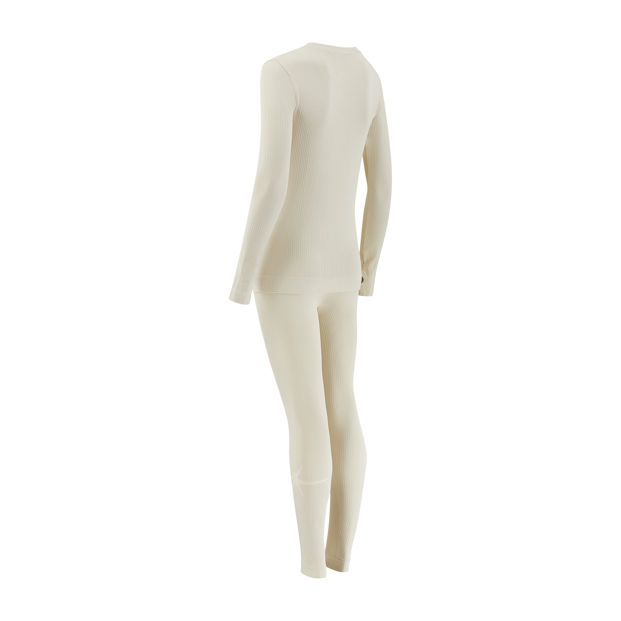 Ribbed Base Layer Set - Cream