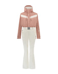 Zenith Ski Suit - Dusty Pink / White