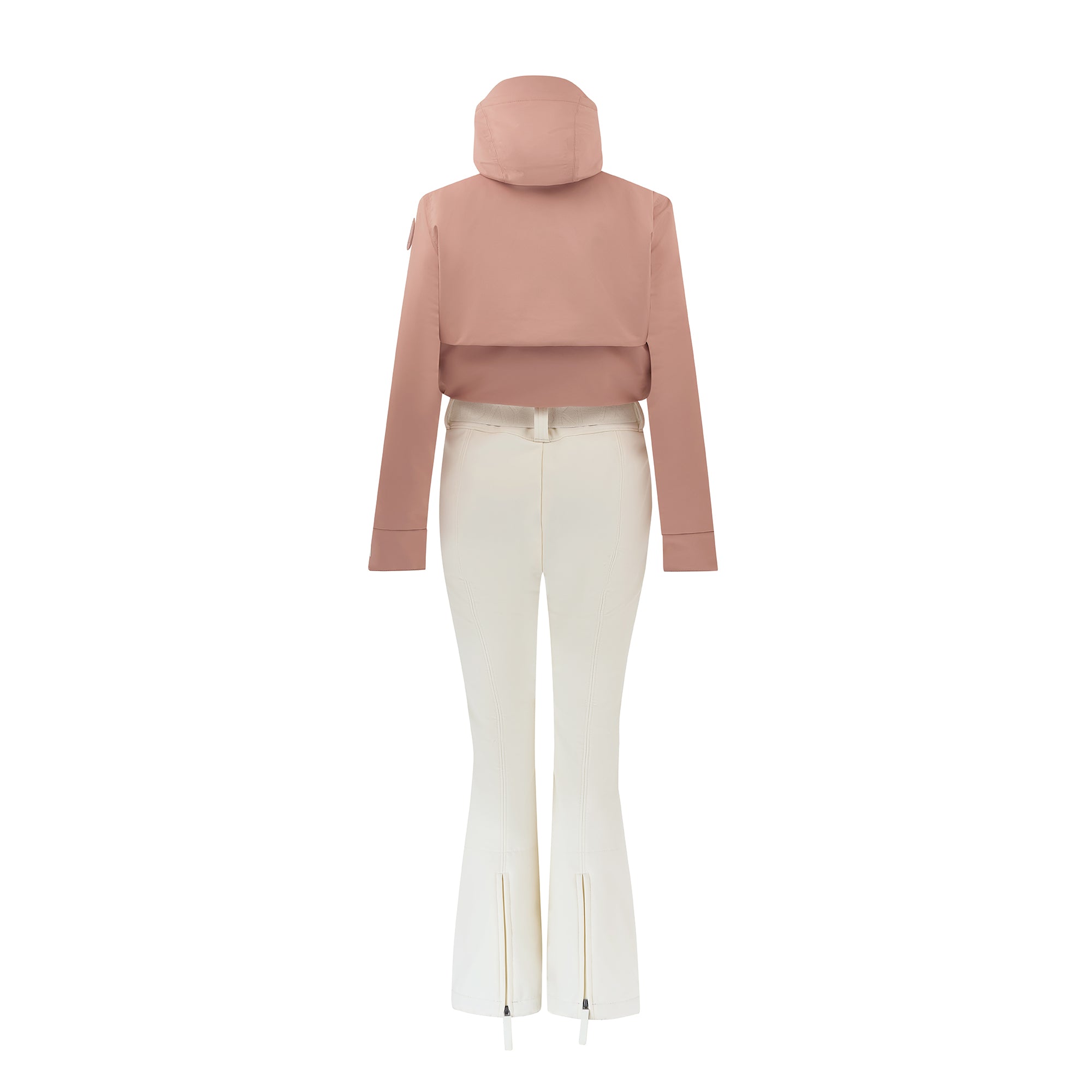 Zenith Ski Suit - Dusty Pink / White
