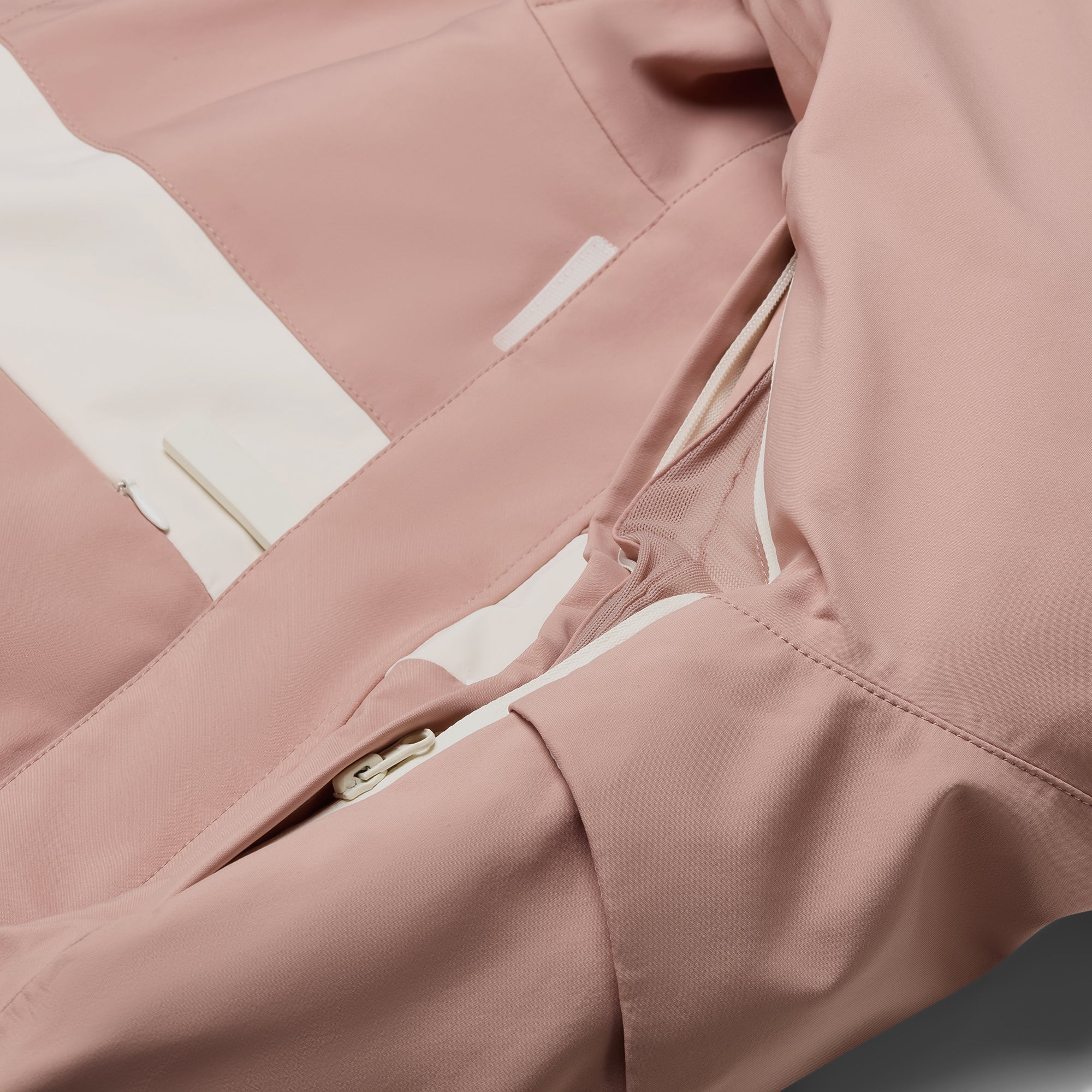 Zenith Ski Suit - Dusty Pink / White