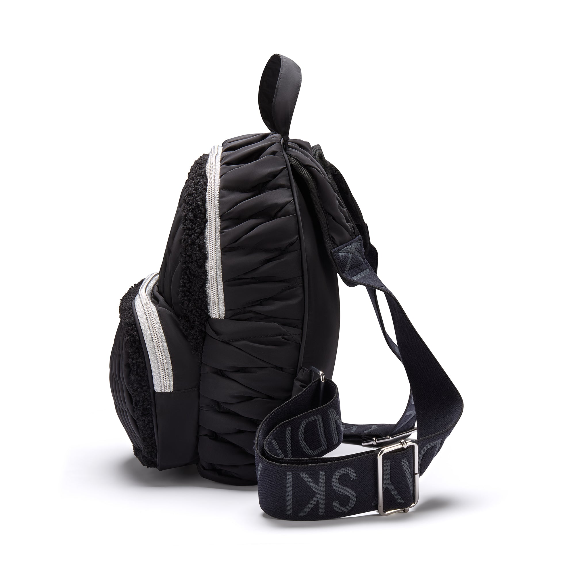 Steve Madden Quilted Black Backpack Set Large Black Quilted Backpacks Quilted Backpack Steve Madden  main image 2