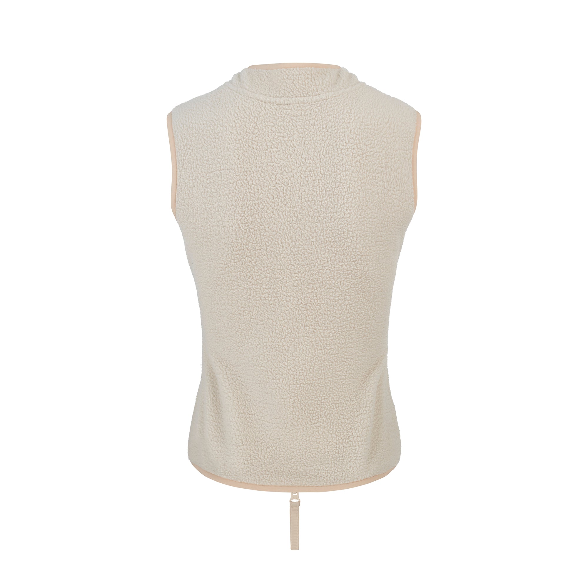 Teddy Gilet - Cream / Taupe
