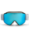 Goggles: White Strap / Gray Ice Blue Lens
