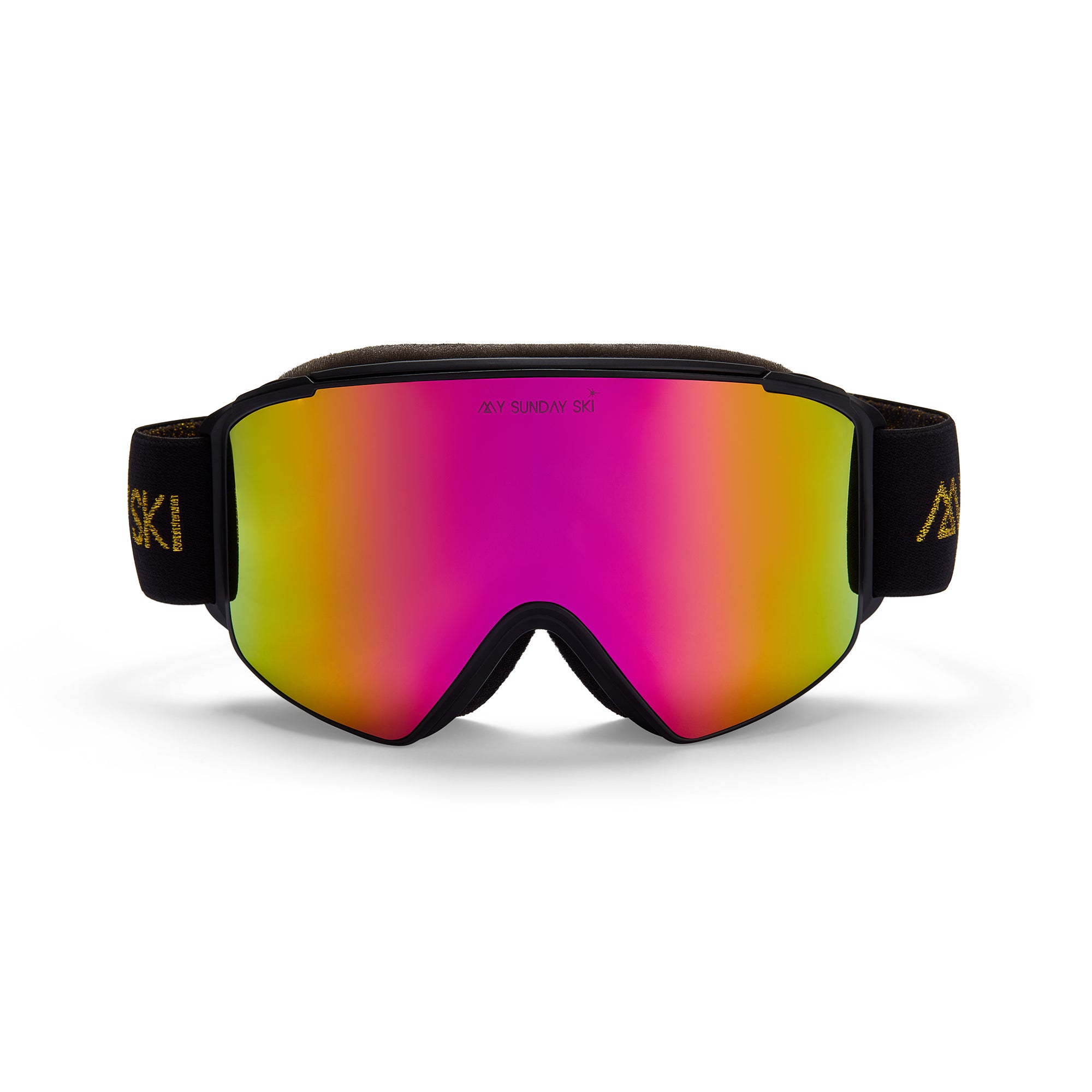 Pink Ski Goggles with Black Strap Julbo Cyclon Black Reactiv 2-3 Glarecontrol Pink Flash Ski  main image 3