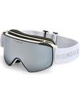 Goggles: White Strap / Gray Mirror Lens