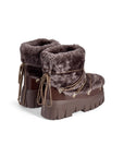 Lug Tread Shearling Snow Boots - Short Chocolate