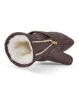 Wanderlust Shearling Ski Mittens - Chocolate
