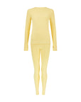 Ribbed Base Layer Set - Butter Yellow