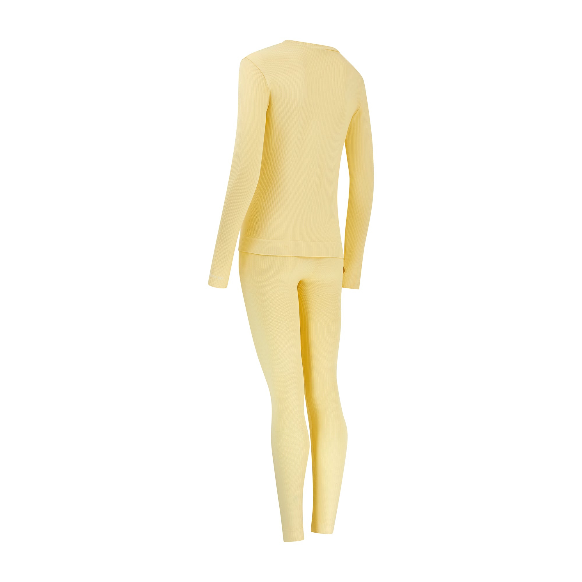 Ribbed Base Layer Set - Butter Yellow