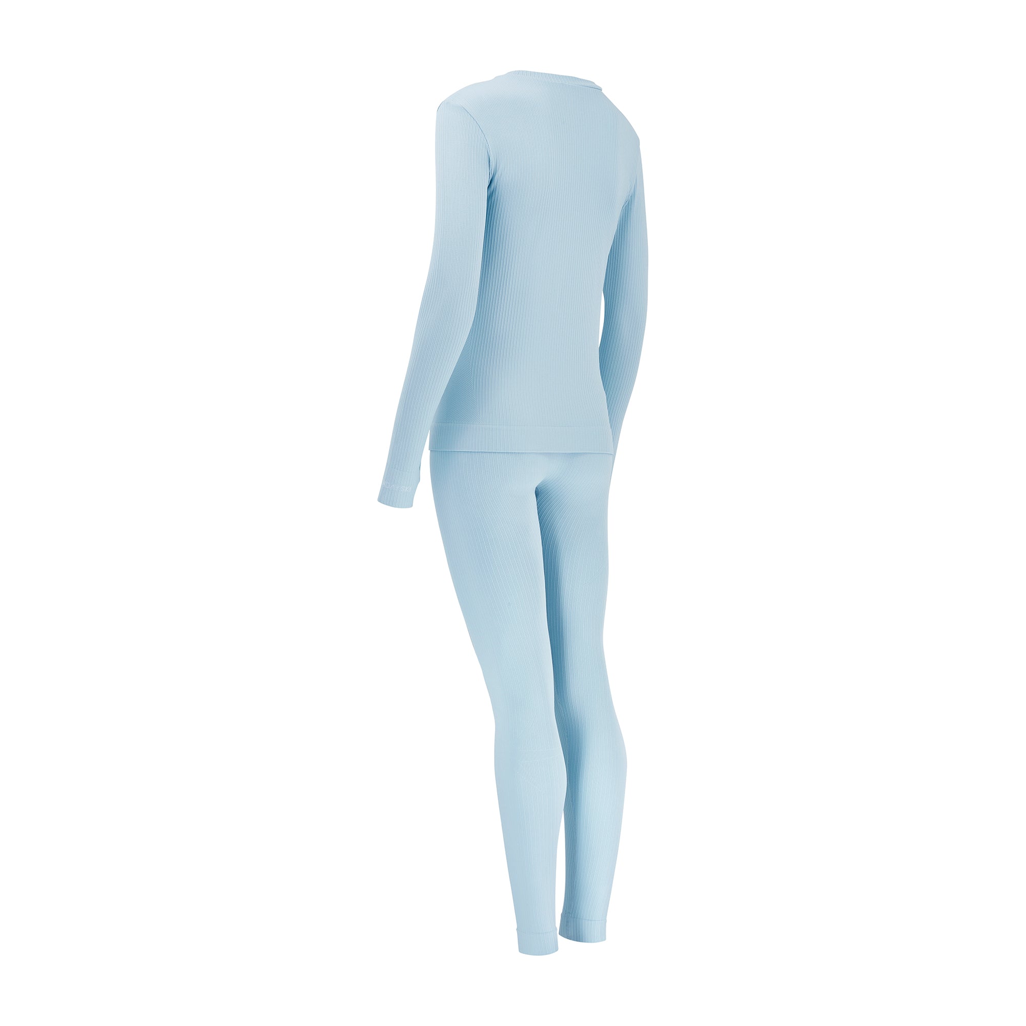 Ribbed Base Layer Set - Sky Blue