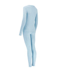 Ribbed Base Layer Set - Sky Blue
