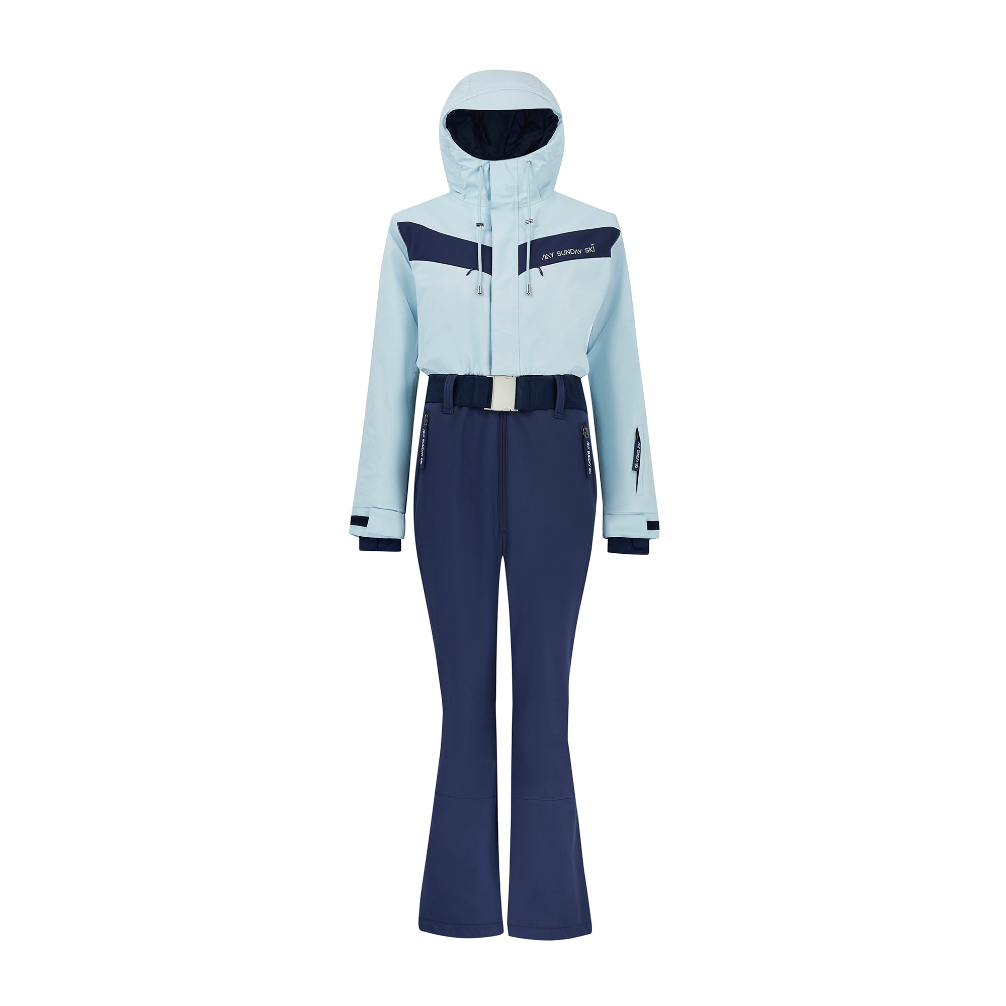 Zenith Ski Suit - Sky Blue / Navy