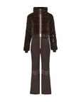 Altitude Faux Fur Ski Suit - Chocolat Chaud