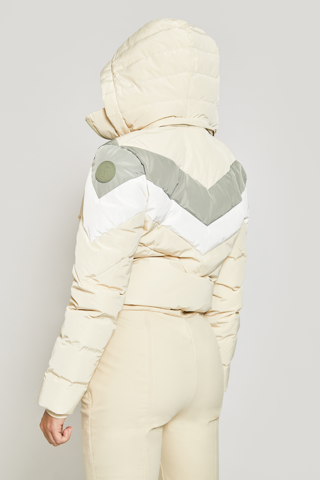 Chevron Ski Suit - Sand