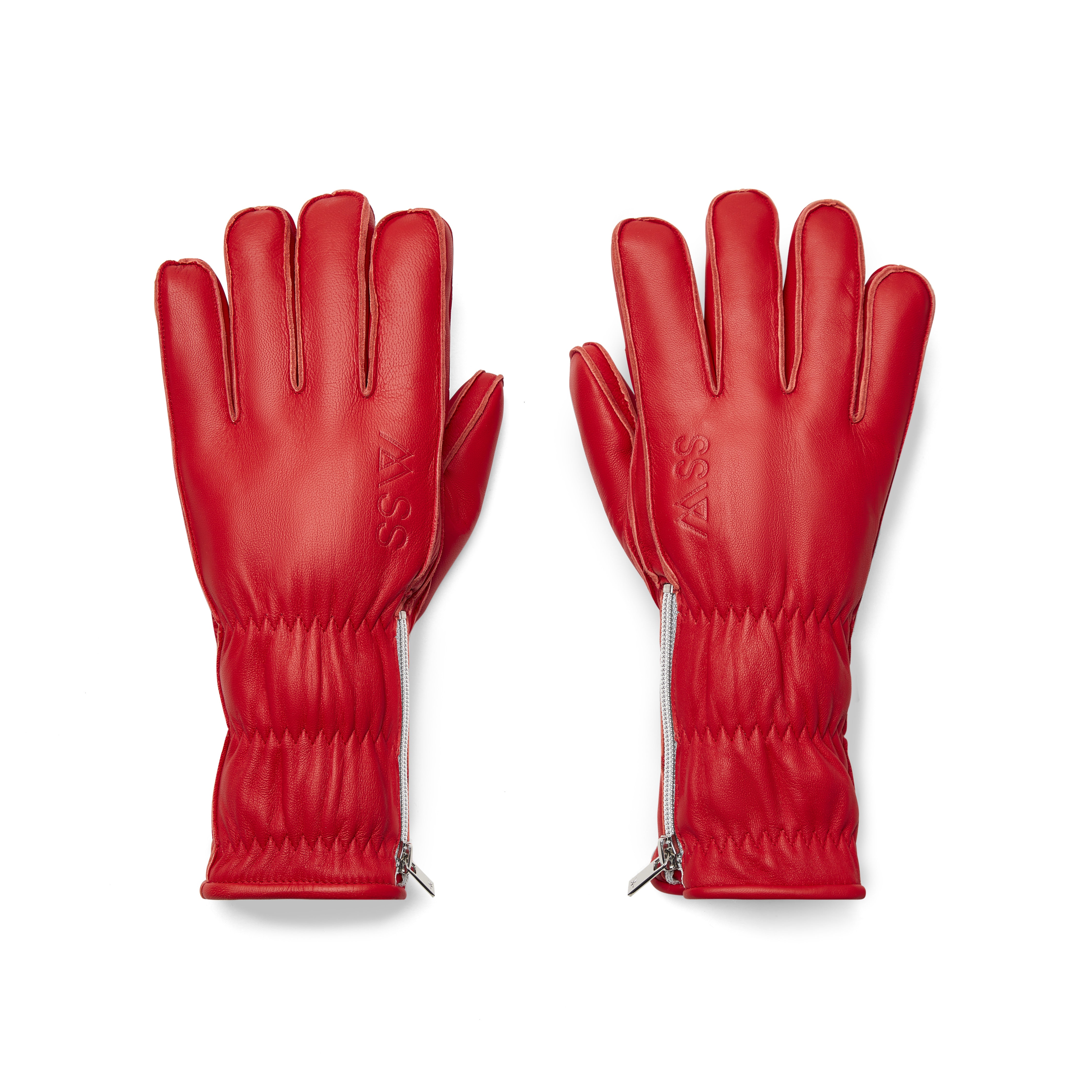 Wanderlust Shearling Ski Gloves - Red