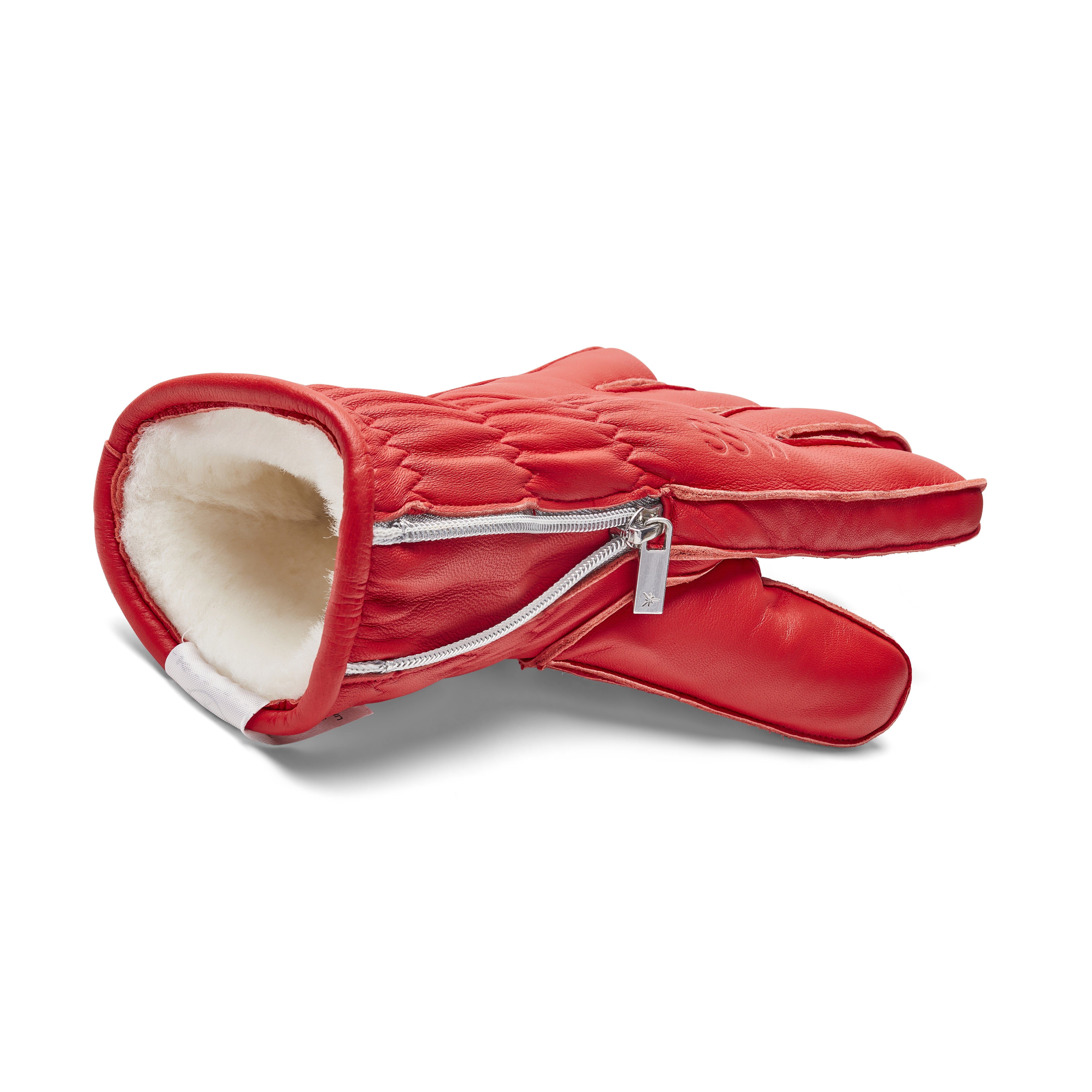 Wanderlust Shearling Ski Gloves - Red