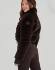 Altitude Faux Fur Ski Suit - Chocolat Chaud