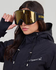 Goggles: Black Strap / Gray Gold Lens