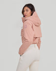 Zenith Ski Suit - Dusty Pink / White