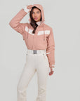Zenith Ski Suit - Dusty Pink / White