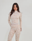 Toile de Jouy Base Layer Set - Petal Pink