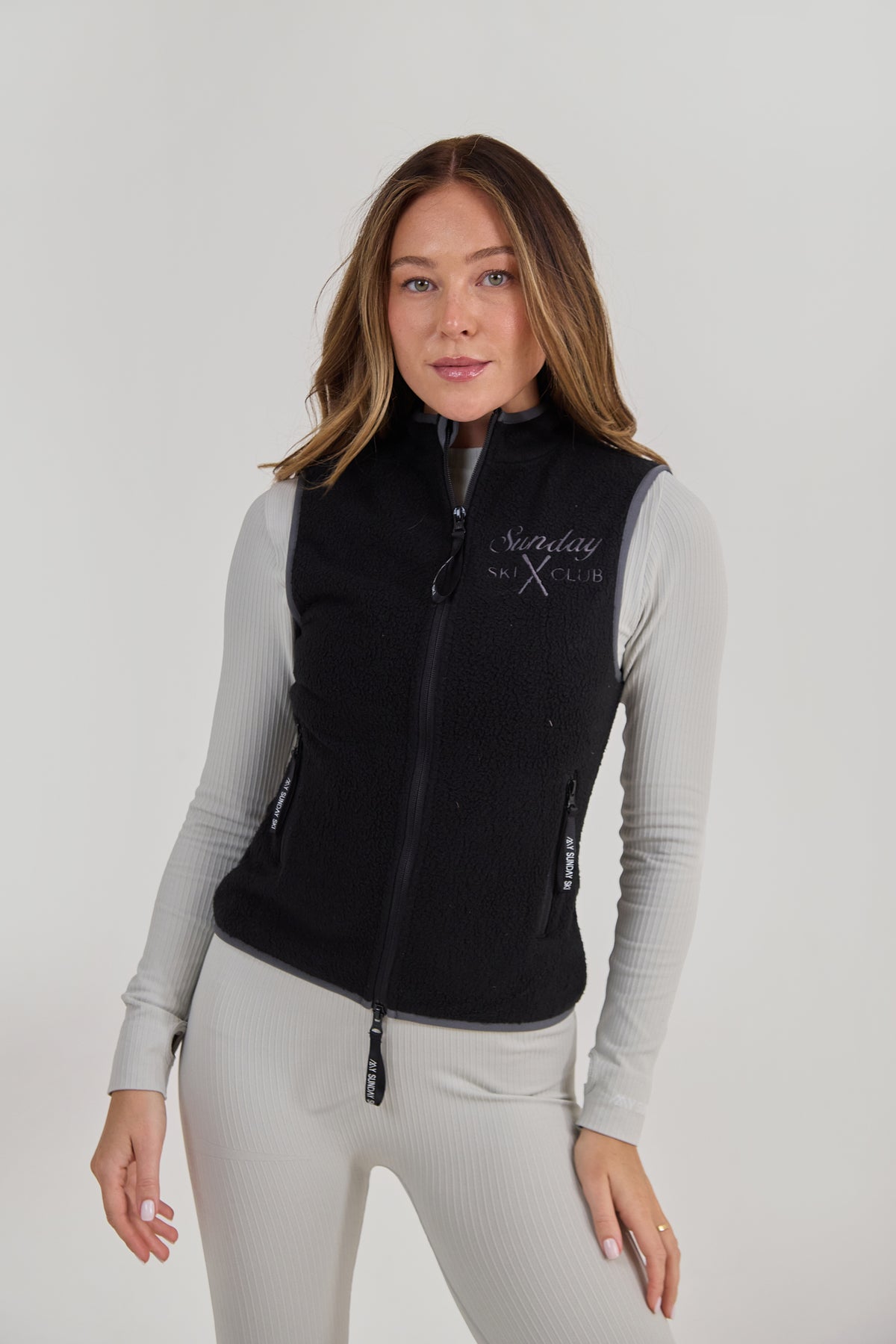 Teddy Gilet Grey