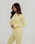 Ribbed Base Layer Set - Butter Yellow