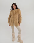 Faux Fox Fur Coat