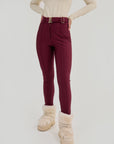 Slalom Ski Pants - Burgundy