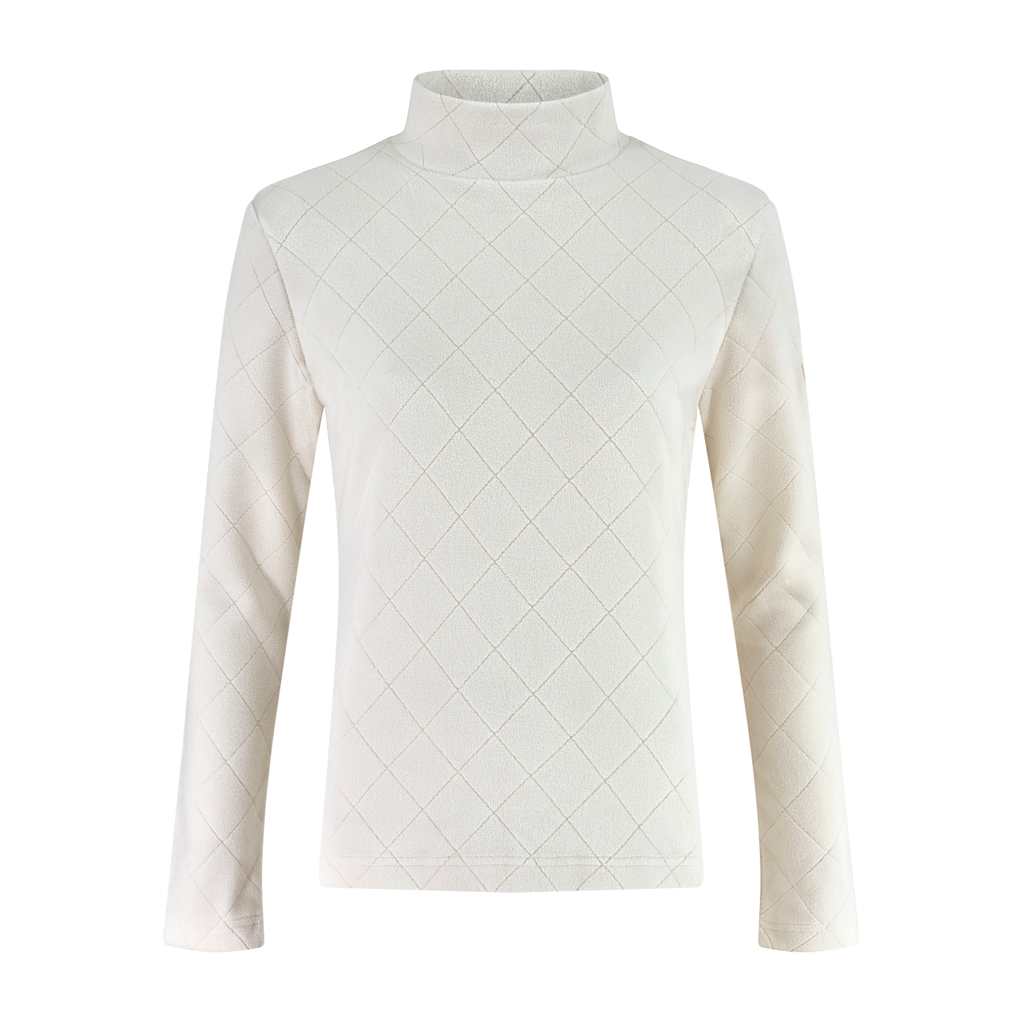 Diamond Fleece Mid Layer - Off White