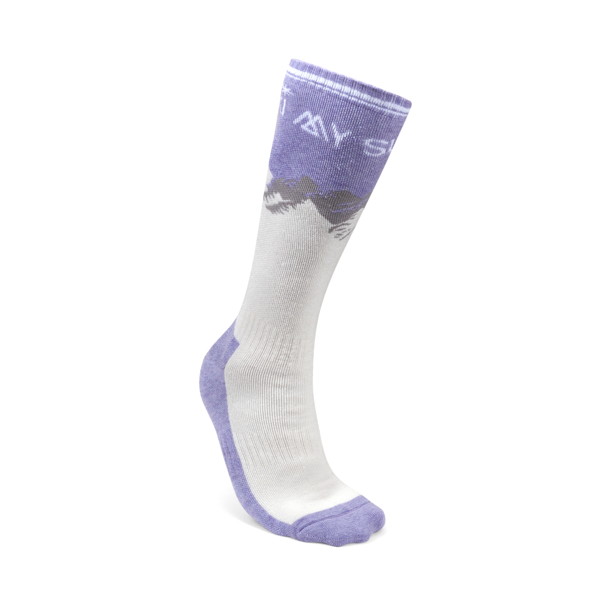 Merino Blend Performance Ski Sock - Lilac