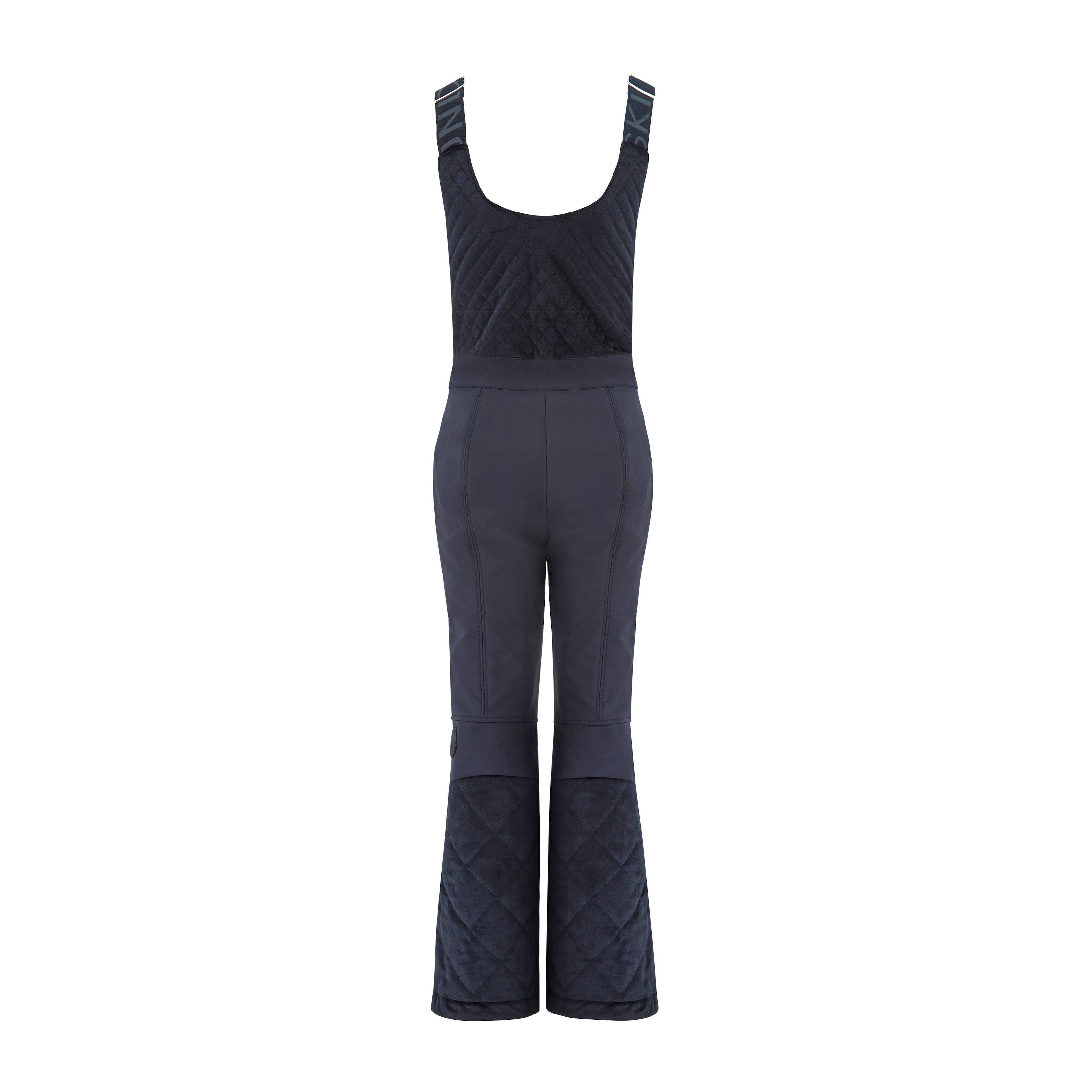 Quilted Velvet Ski Overall - Noir