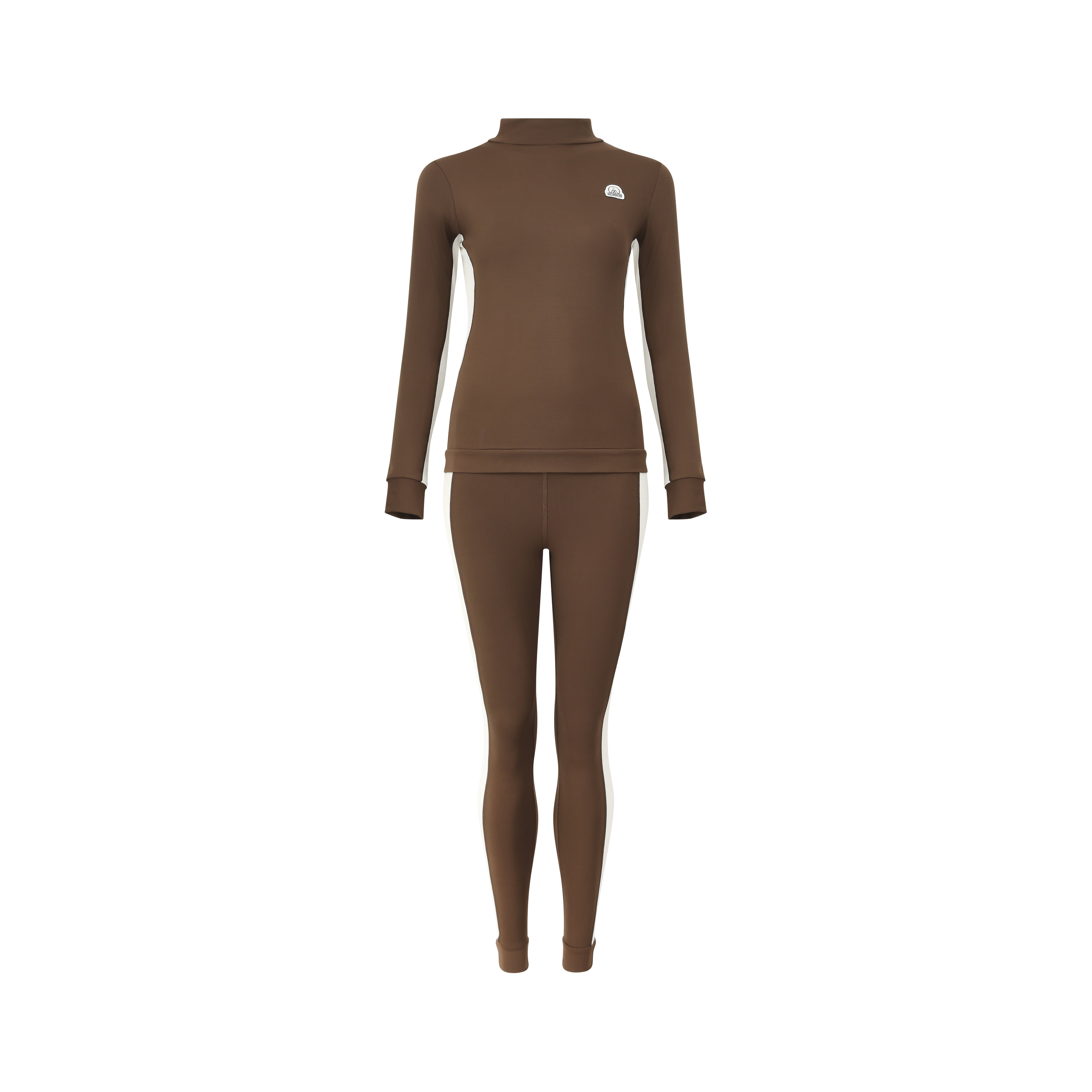 Racer Stripe Base Layer Set - Chocolate