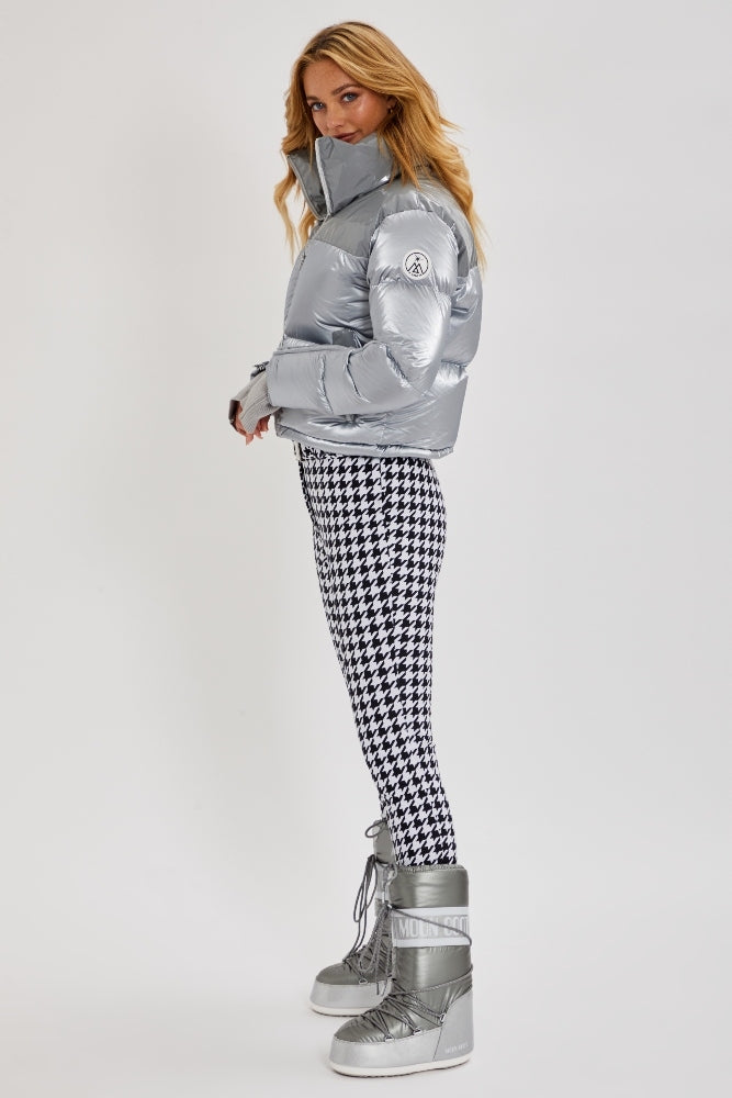 Cropped Bomber Ski Jacket – Moonlight Grey – My Sunday Ski